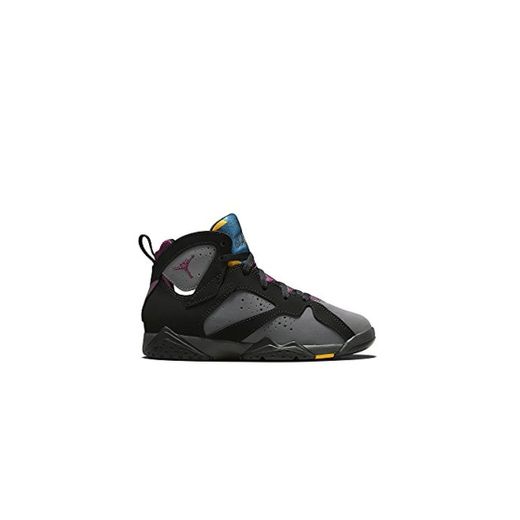Nike Jordan 7 Retro BP, Zapatos de recién Nacido para Bebés, Negro/Gris/Rojo