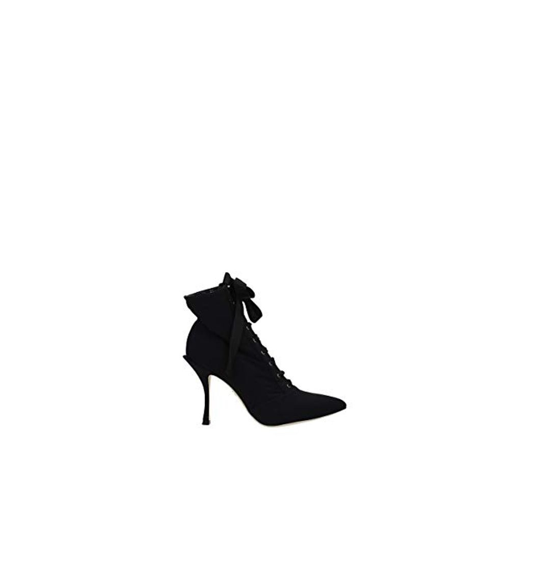 Fashion Dolce&Gabbana - Botas de Tela para Mujer * * Negro Size