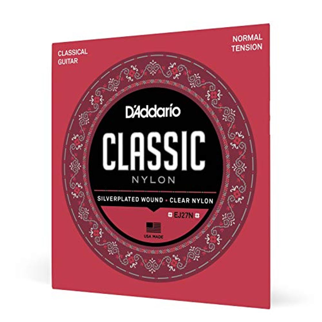 Electrónica D'Addario EJ27N - Juego de Cuerdas para Guitarra Clásica de Nylon, .028-.043