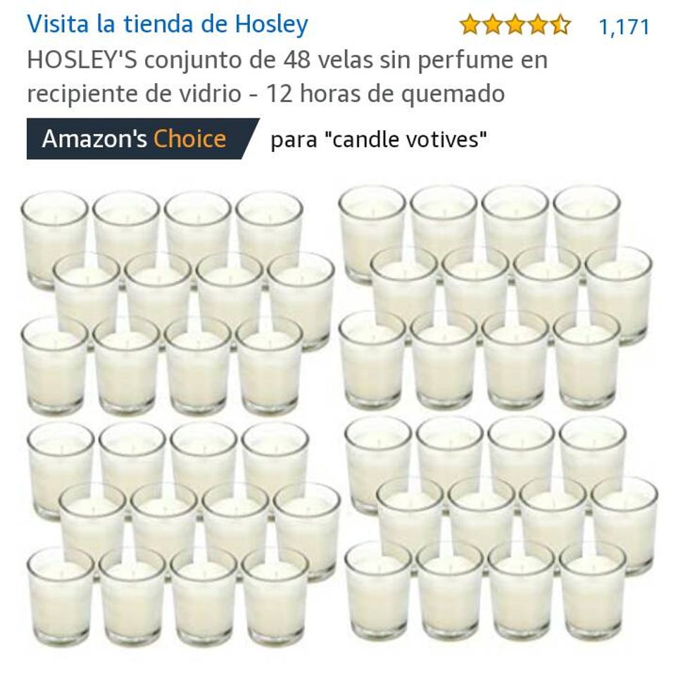 Fashion Velas de hasta 12 horas de duración....