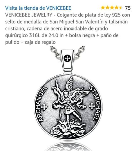 Hermoso collar de plata de protección 