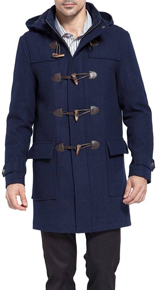 Fashion BGSD Men's Benjamin Wool Blend Classic Duffle Coat 