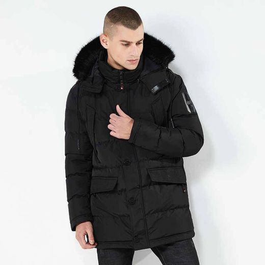 Parka Hombre Oscura Temporada Invierno