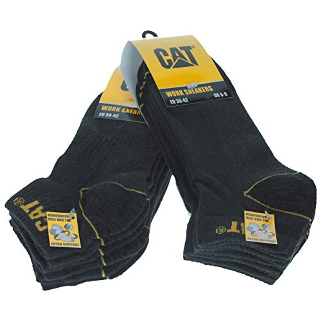 CAT CATERPILLAR HOMBRE 6 PARES CALCETINES DE TRABAJO BAJOS