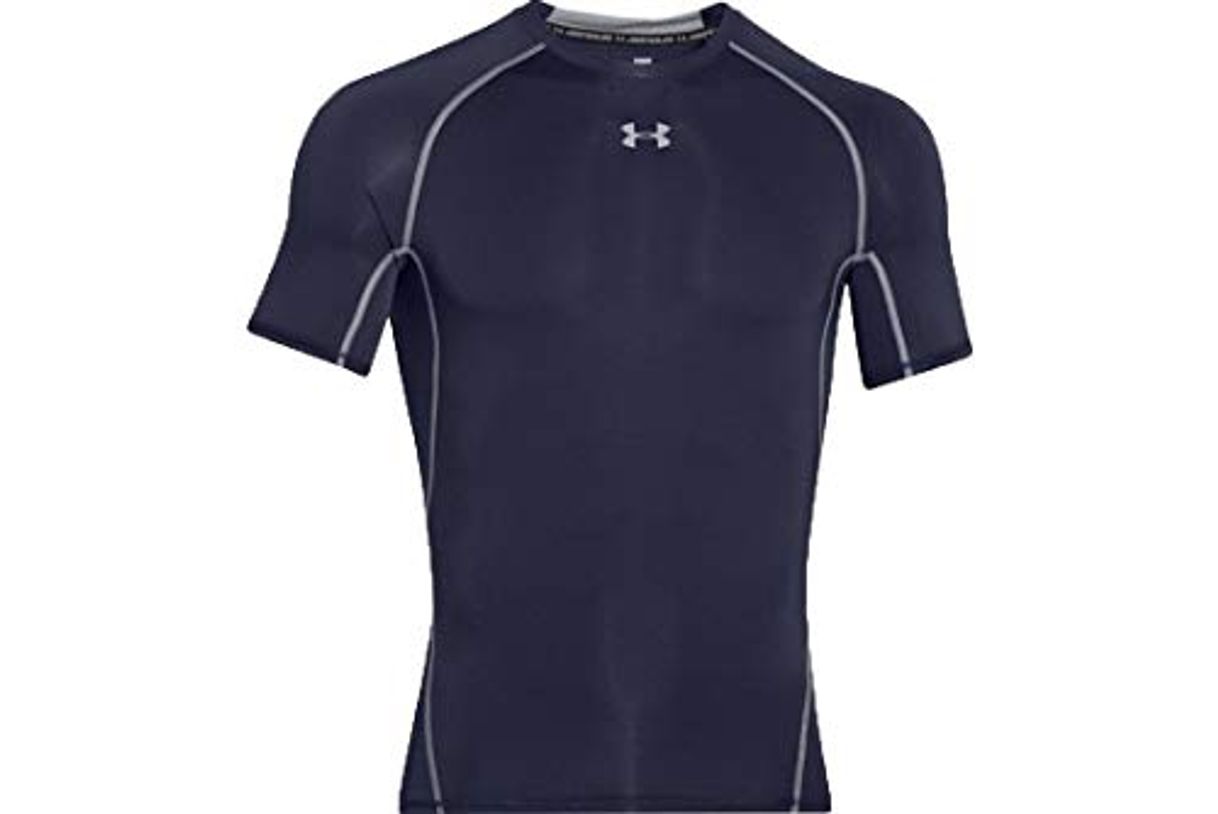 Fashion Under Armour UA Heatgear Short Sleeve Camiseta, Hombre, Azul