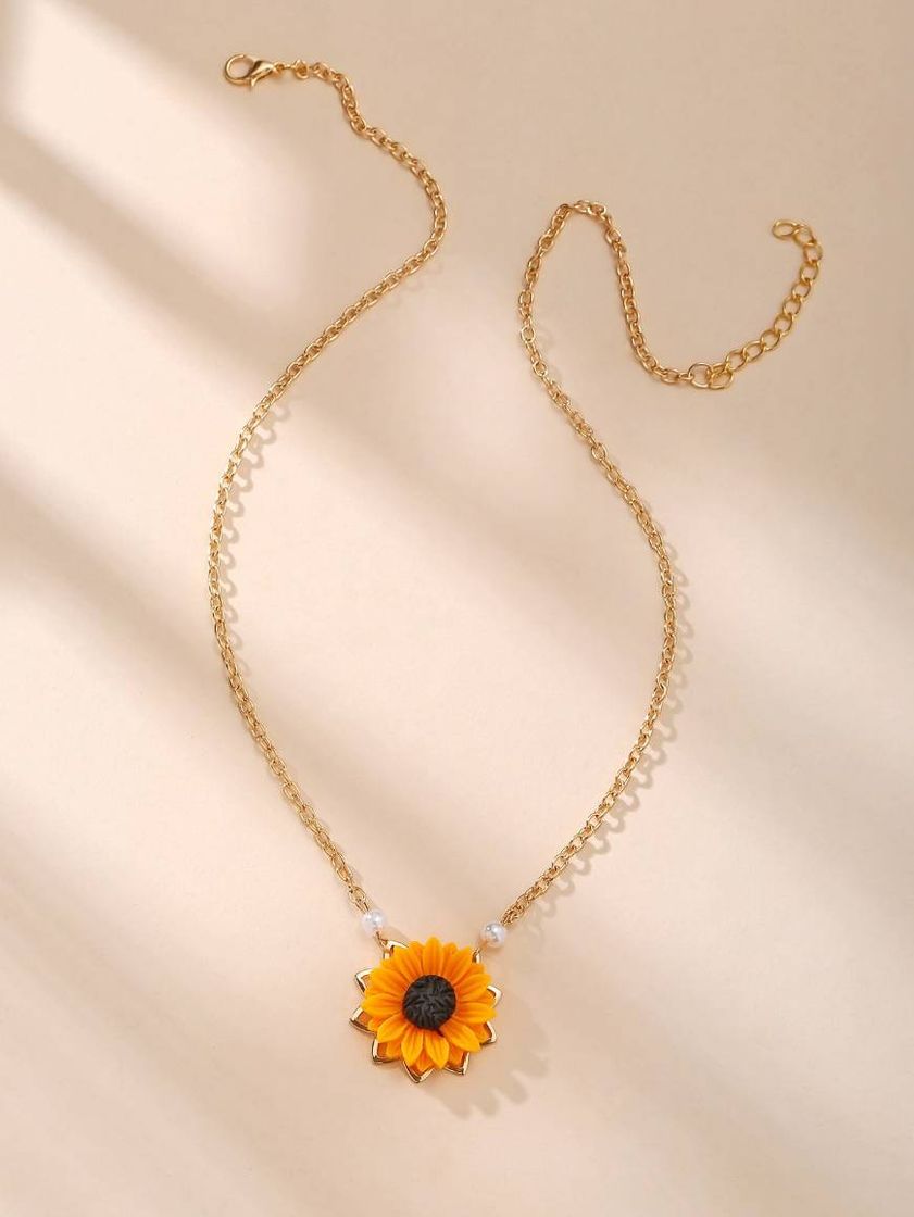 Moda Collar de Girasol 