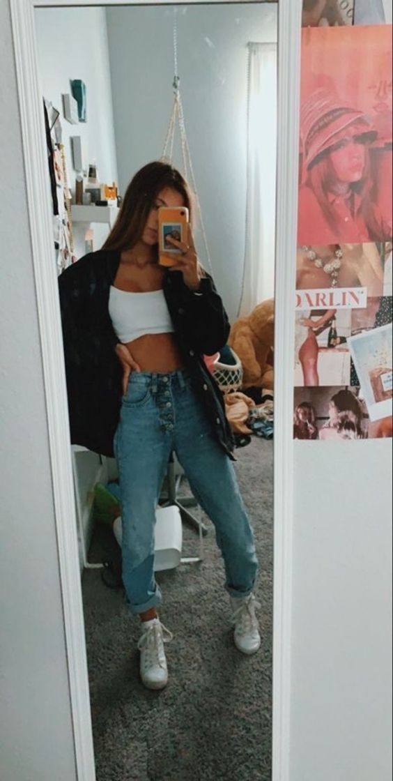 Moda Look com calça mom jeans 