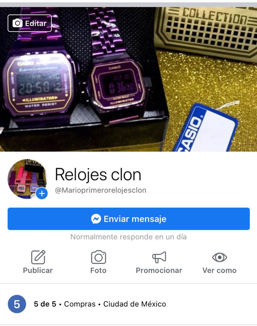 Fashion Relojes clon 