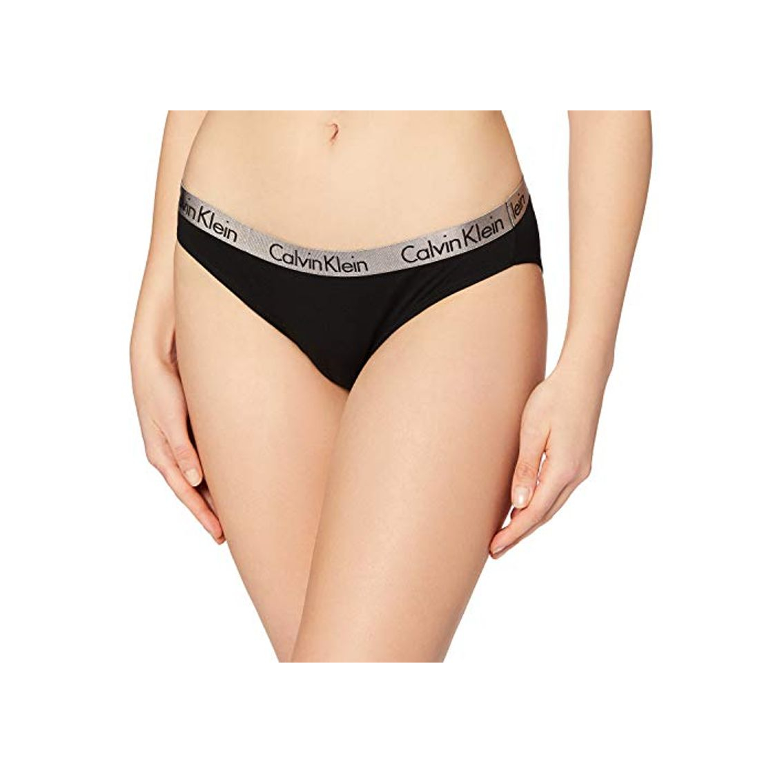 Fashion Calvin Klein Radiant Cotton-Bikini Braguita, Negro