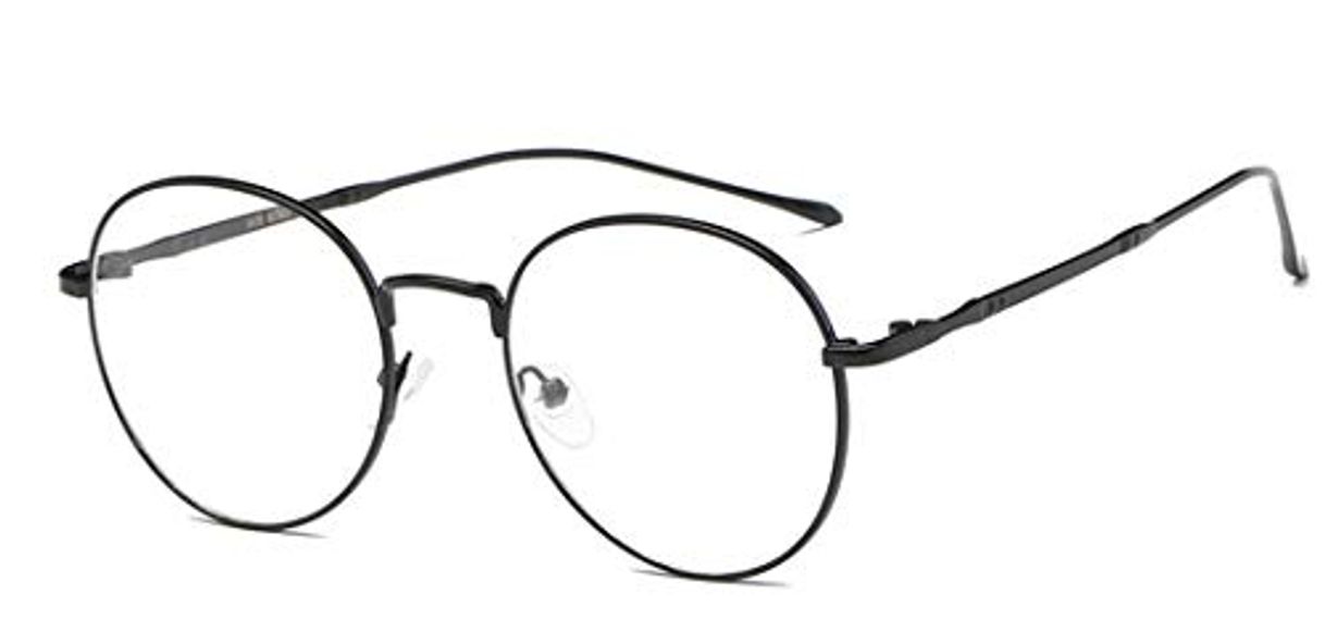 Moda Flydo Gafas Metal Redondas Estilo Retro de los Años Sesenta Hombre y