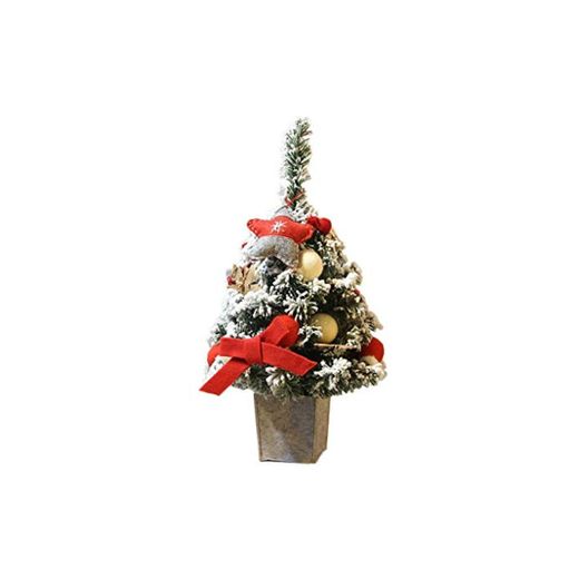 WUFANGFF Adornos del Árbol De Navidad Artificial Bricolaje Flocado Árbol De Navidad