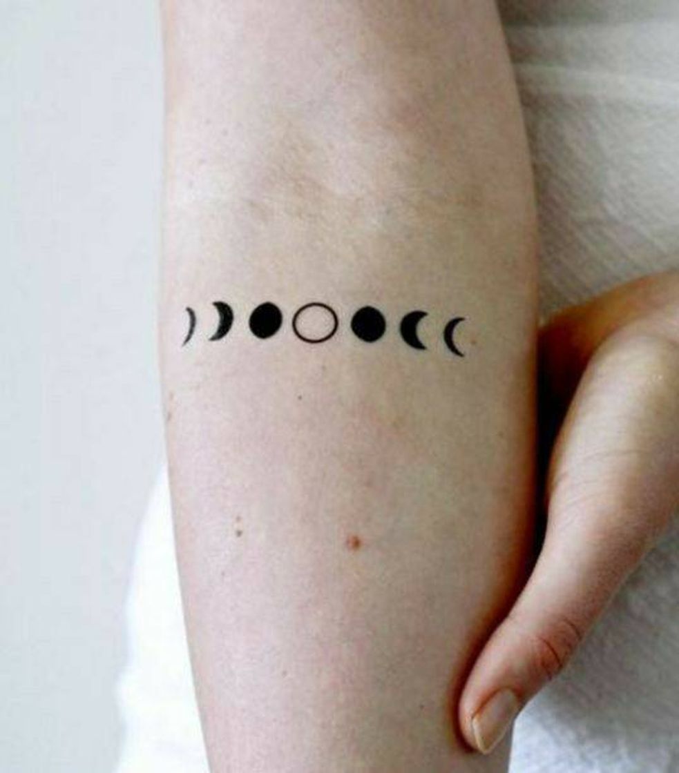 Fashion Mini tattoo Moon phases / Fases da lua / Fases de la luna