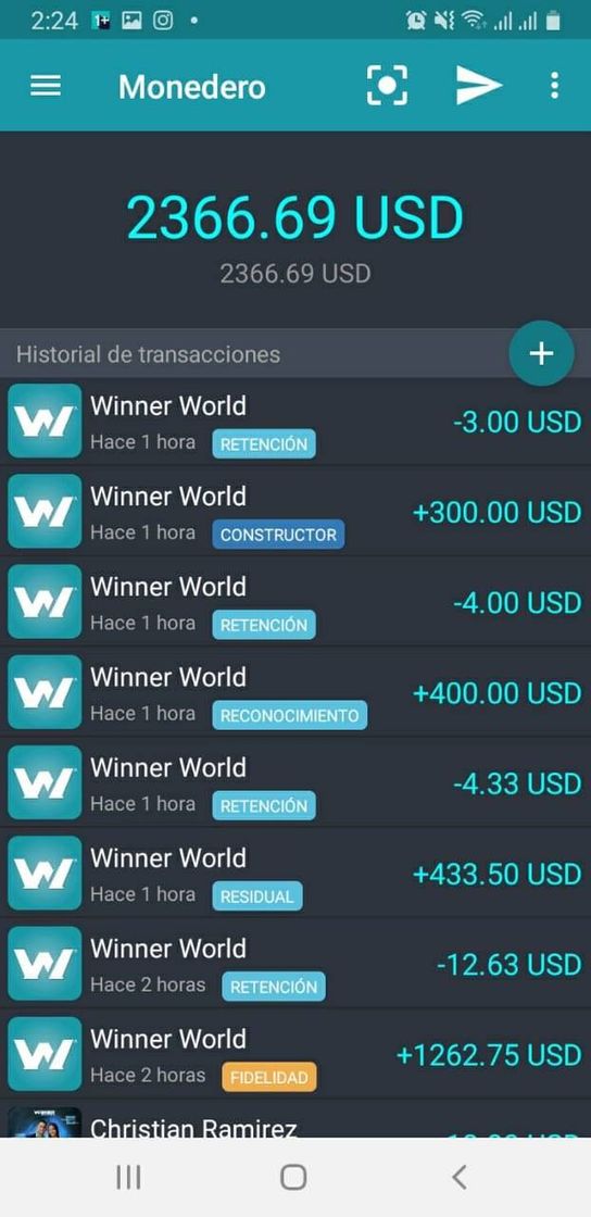 App Aplicación winner world international unomas