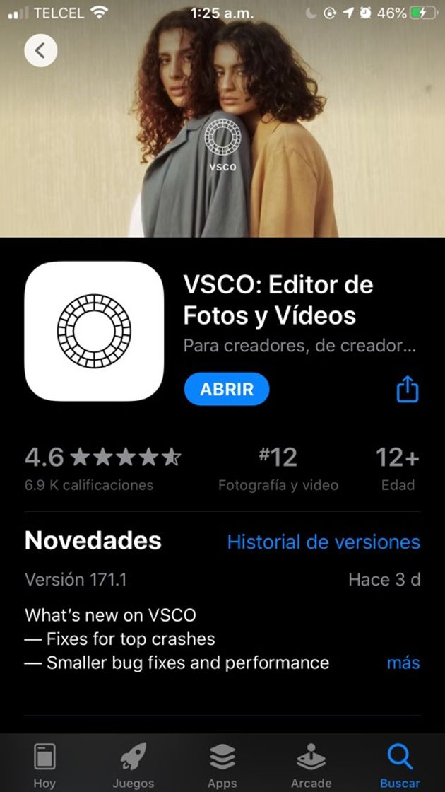 App Vsco editor de fotos