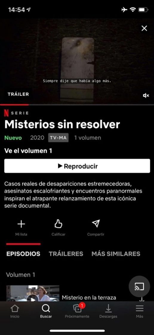 Serie MISTERIOS SIN RESOLVER🤭