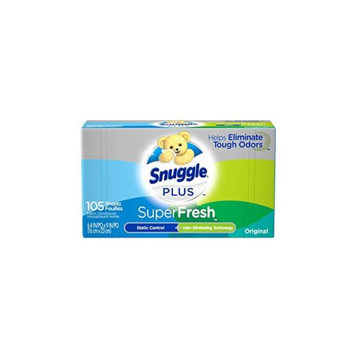 Snuggle – Carcasa rígida Plus Super Fresh Suavizante secador hojas con olor lucha contra