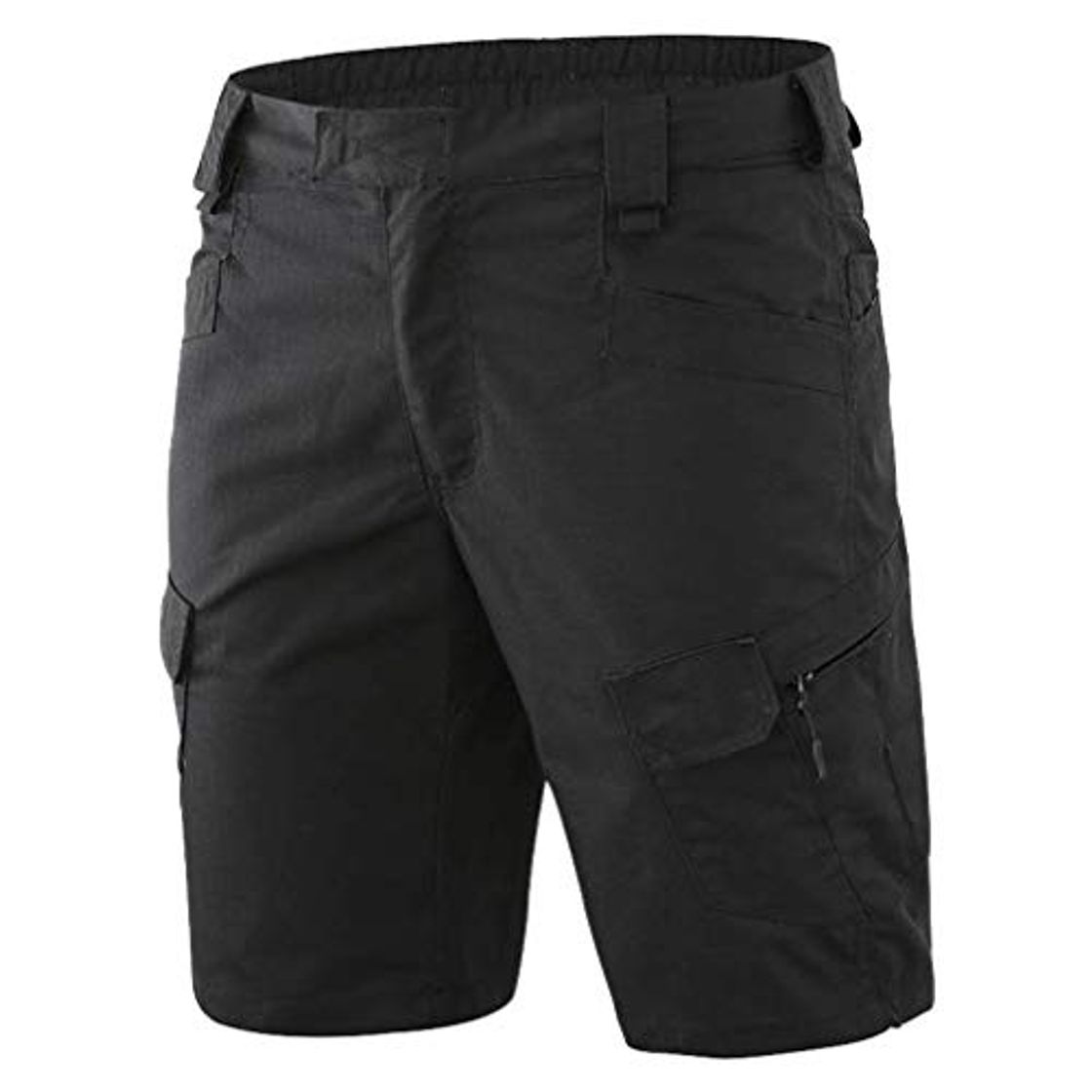 Fashion emansmoer Camo Military Combat Tactical Multi Pockets Cargo Shorts Outdoor Quick Dry Cycling Hiking Casual Short Pants negro L