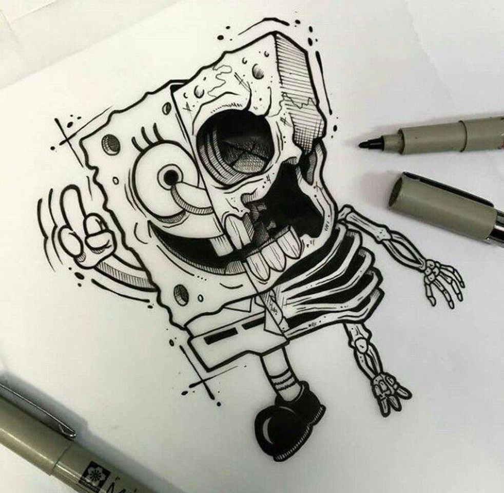 Fashion Tatuaje bob esponja 