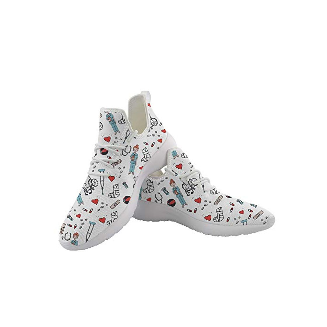 Fashion POLERO Nurse Zapatillas De Deporte Enfermera Zapatos Deportivos De Mujer Malla Transpirable