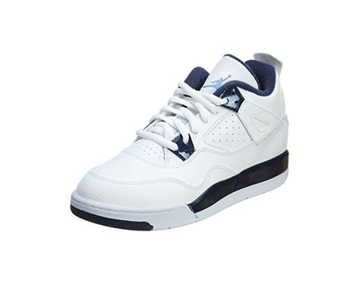 Nike Jordan 4 Retro LS BP, Zapatillas de Deporte para Niños, Blanco/Azul