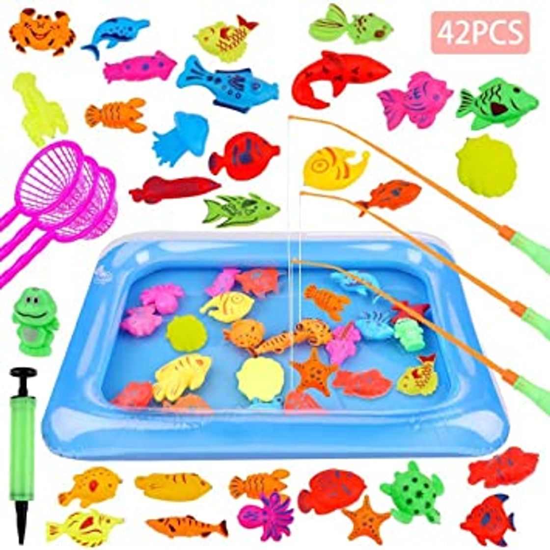 Social GOLDGE 42PCS Juguete de Pesca para Niño