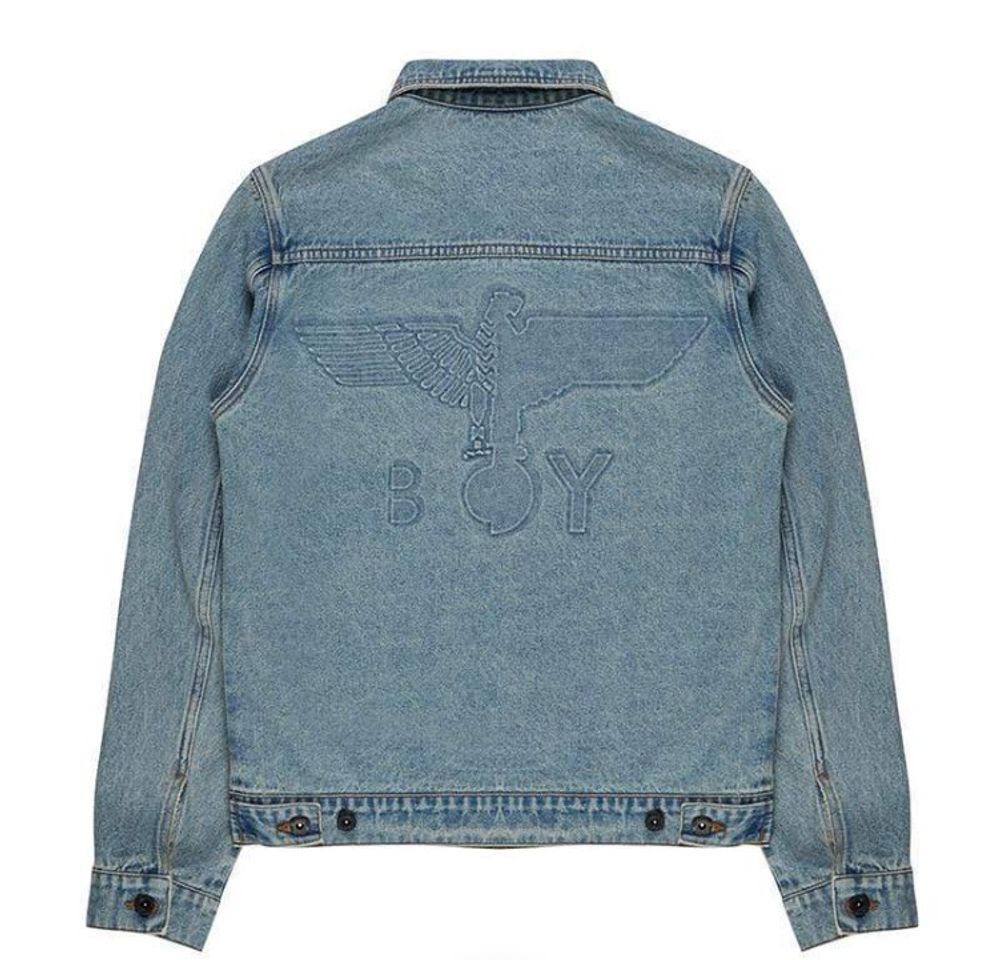 Moda BOY EMBOSSED DENIM JACKET