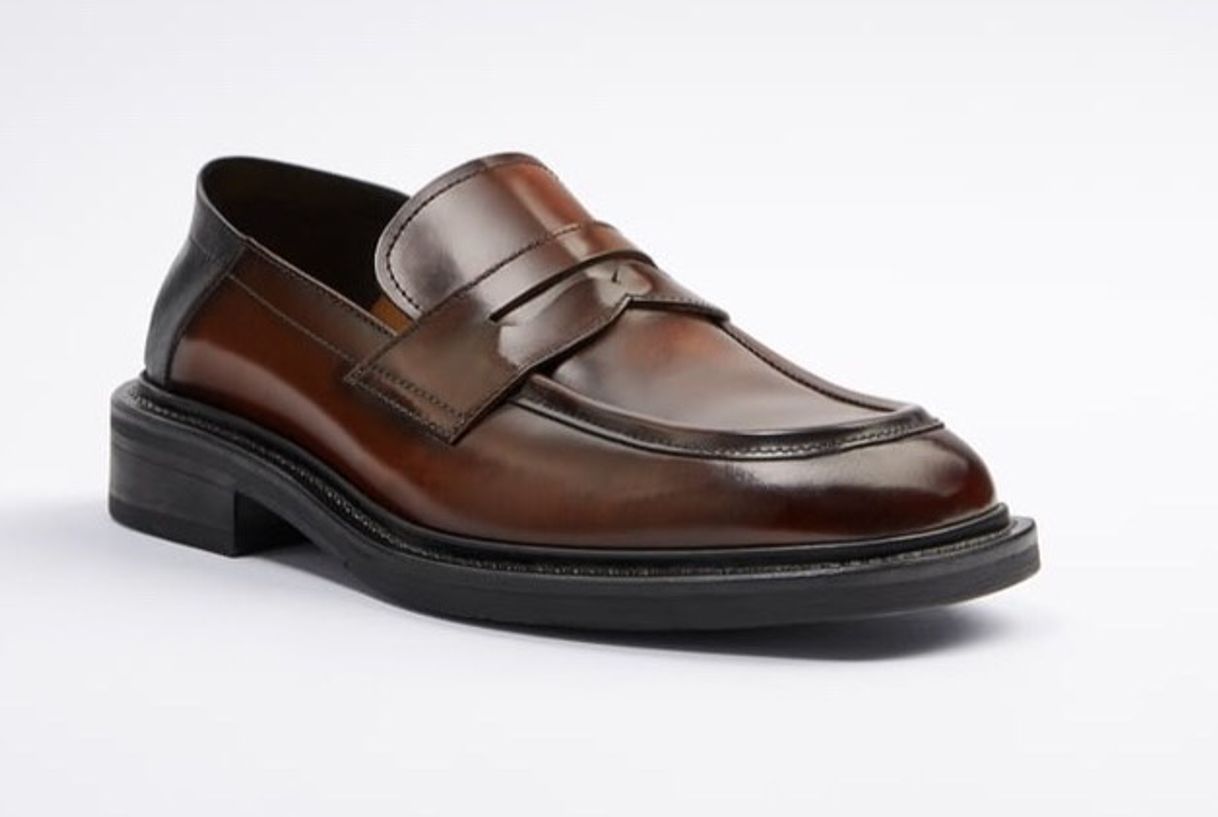 Social Mocasín piel destalonado 