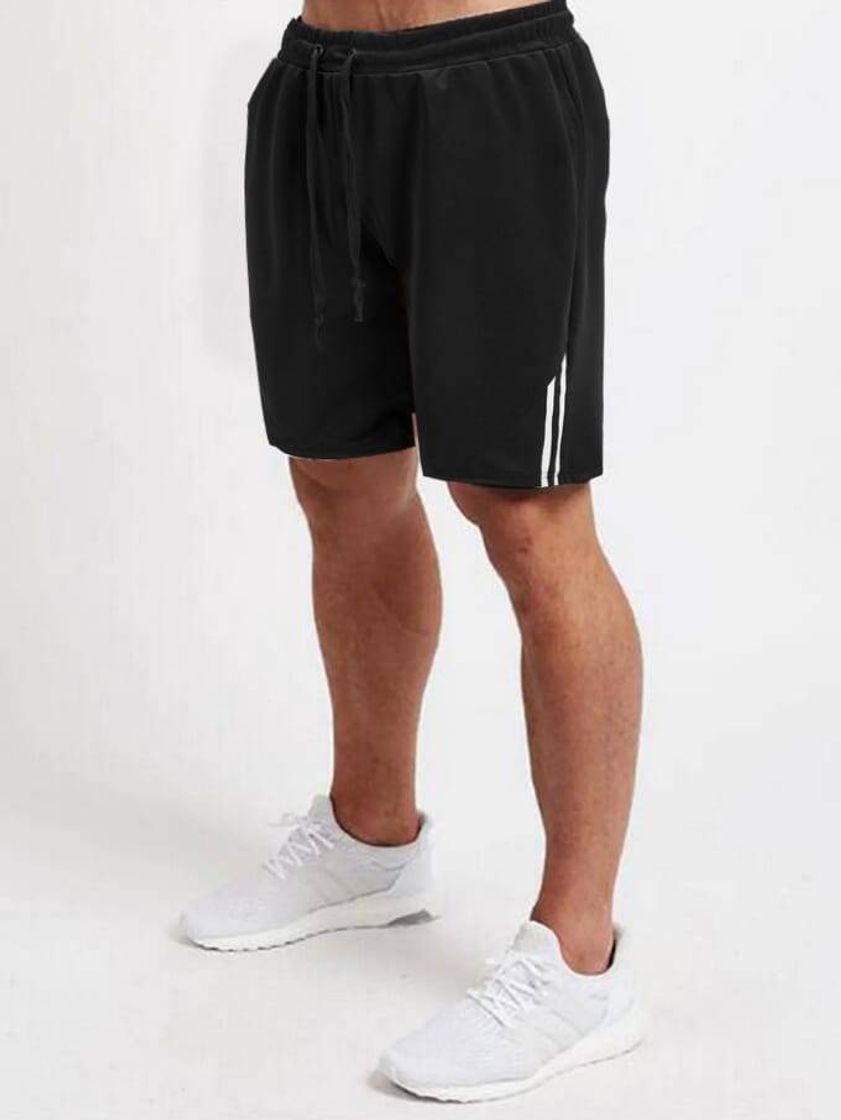 Moda Short de hombre con cordon de lado de rayas