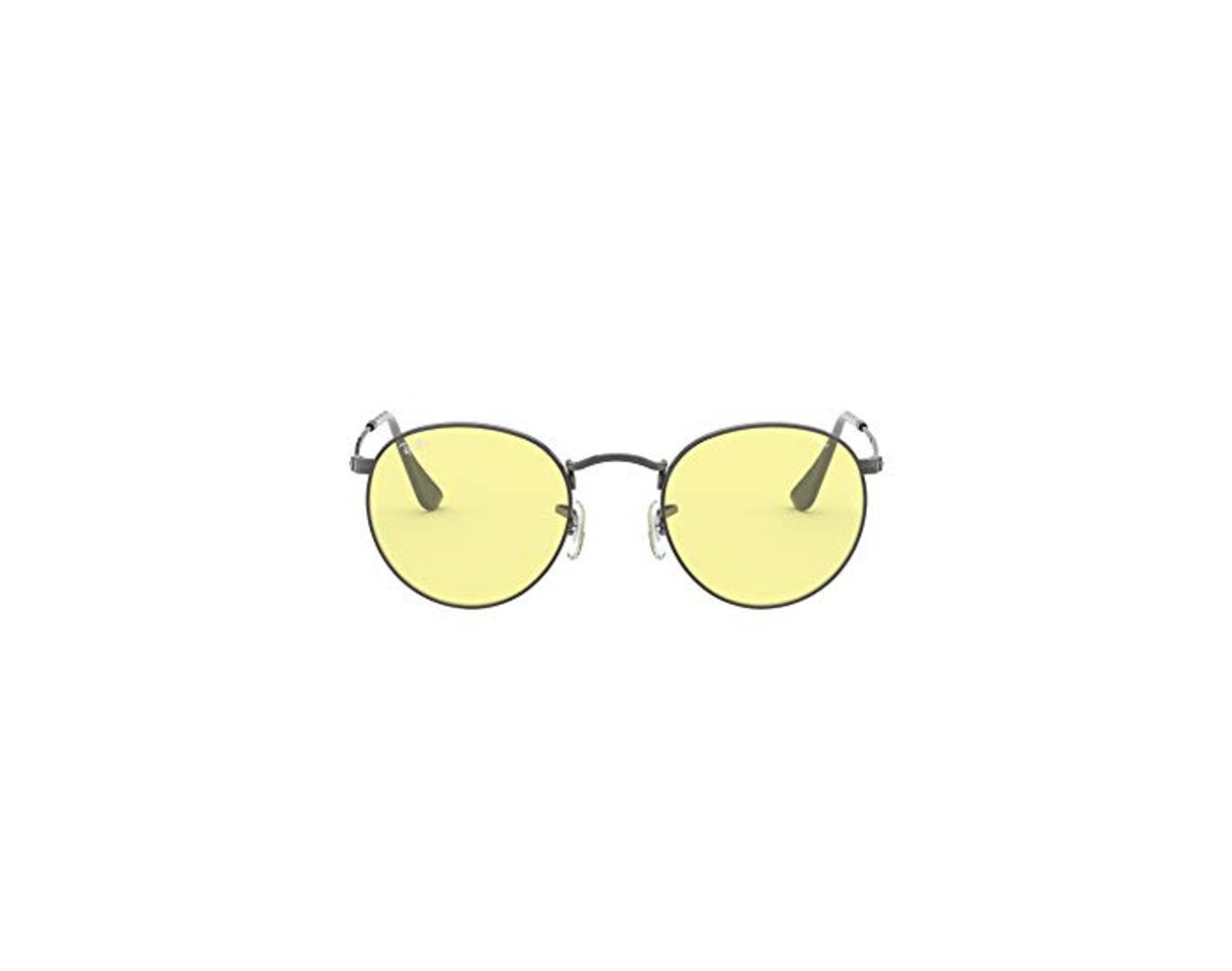 Social Ray-Ban Round Metal, Lentes oscuros Unisex Adulto, Ruthenium