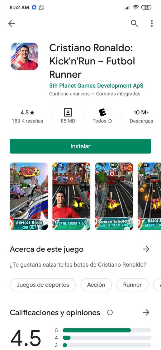 Videogames Cristiano Ronaldo: Kick'n'Run – Football Runner - Apps on Google ...