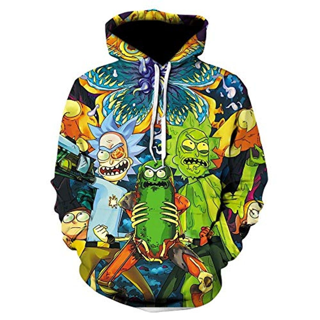 Moda SMYUI 3D Hoodies Sudaderas con Capucha Unisex Divertida Patrón de tipo creativo