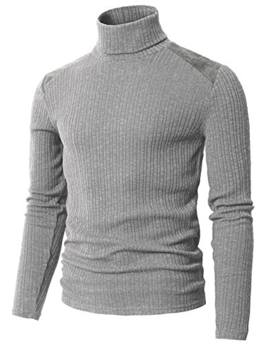 Fashion H2H - Sudadera de cuello alto para hombre