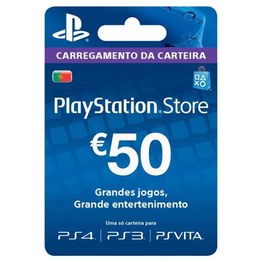 Cartão pré pago Sony PlayStation