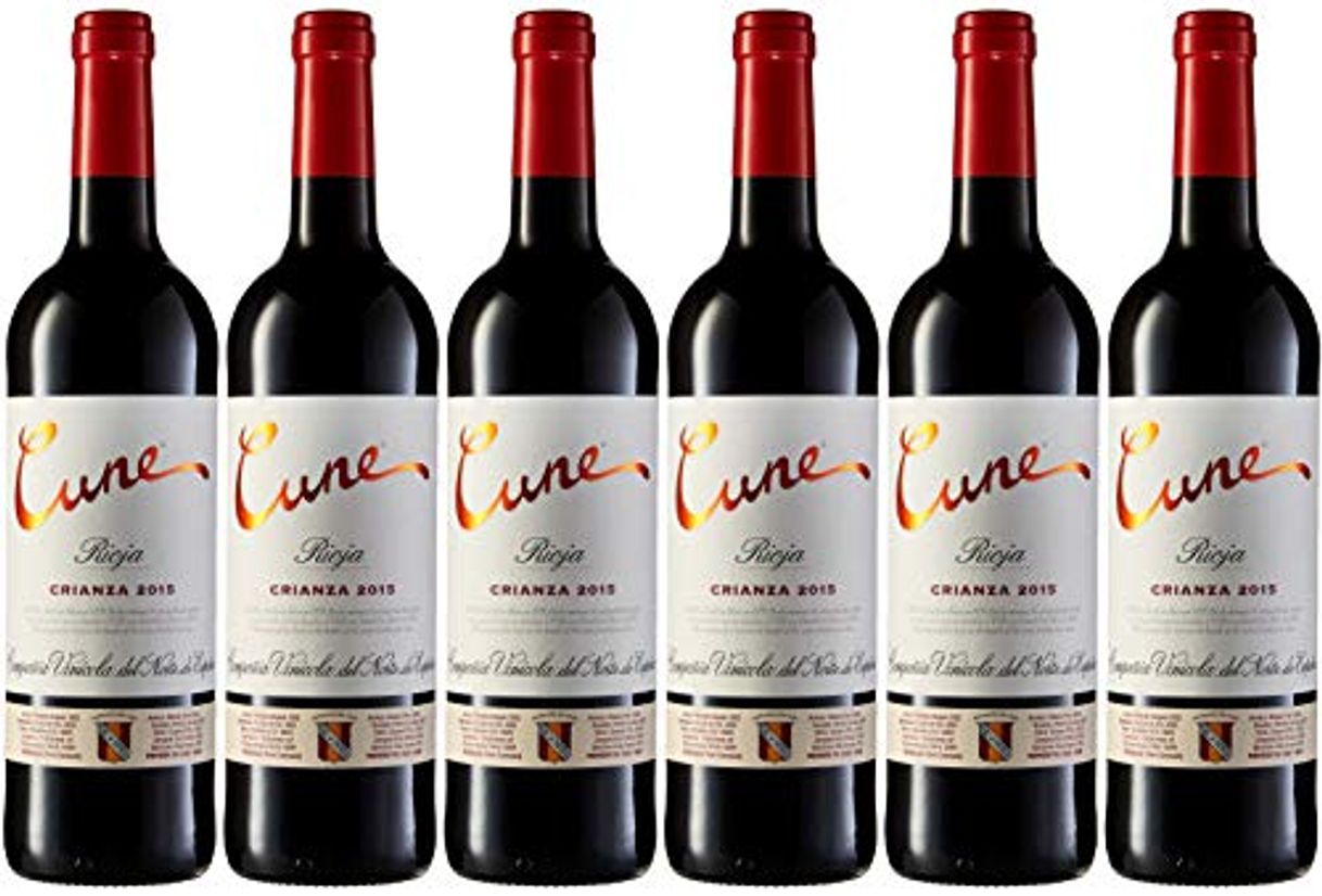 Social Cune Vino Tinto - Paquete de 6 x 750 ml - Total
