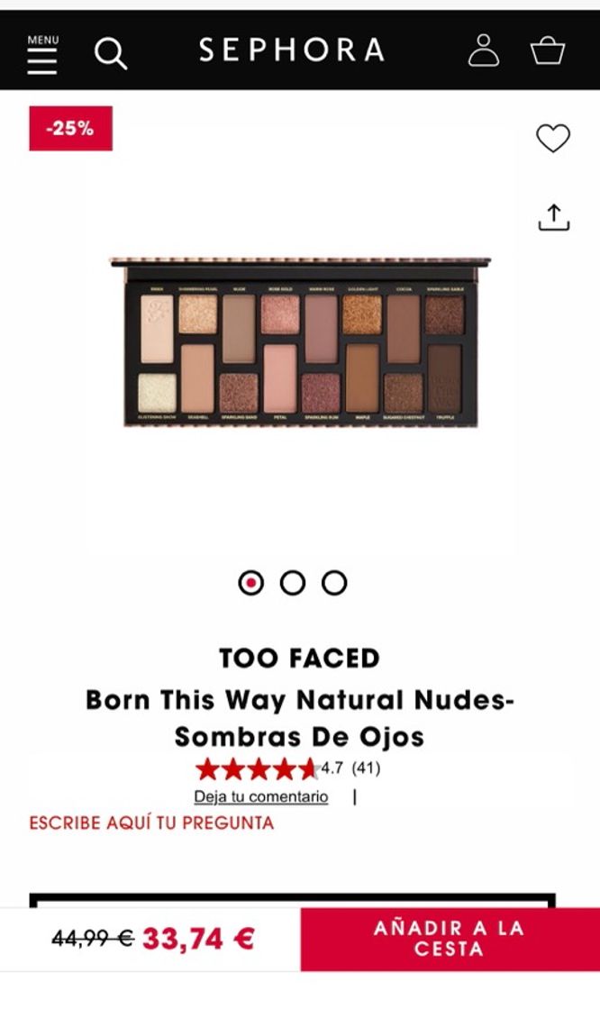 Social Born this way natural nudes-Sombras de ojos of TOO FACED ...