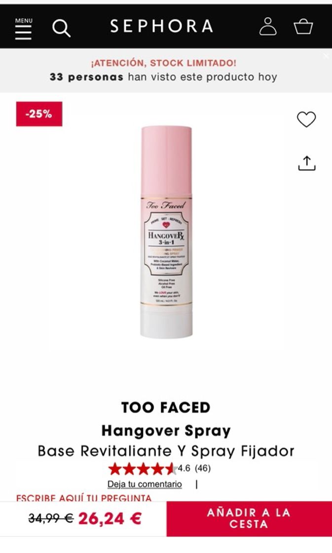 Social Spray hangover