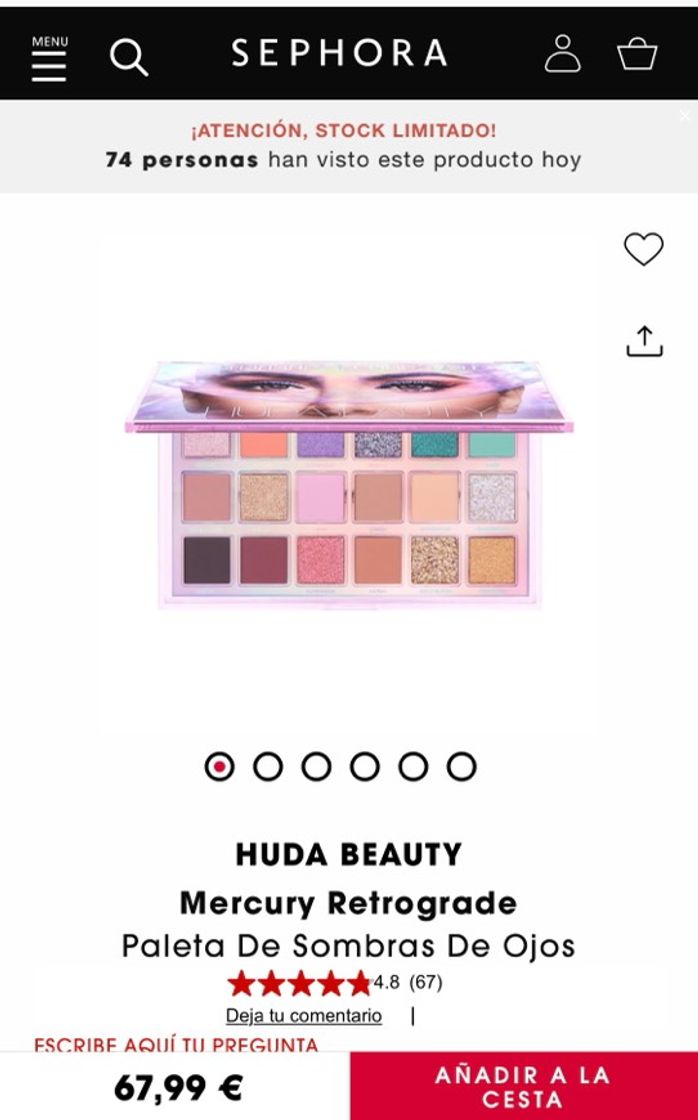 Social MERCURY RETROGRADE EYESHADOW PALETTE (PALETA DE ...