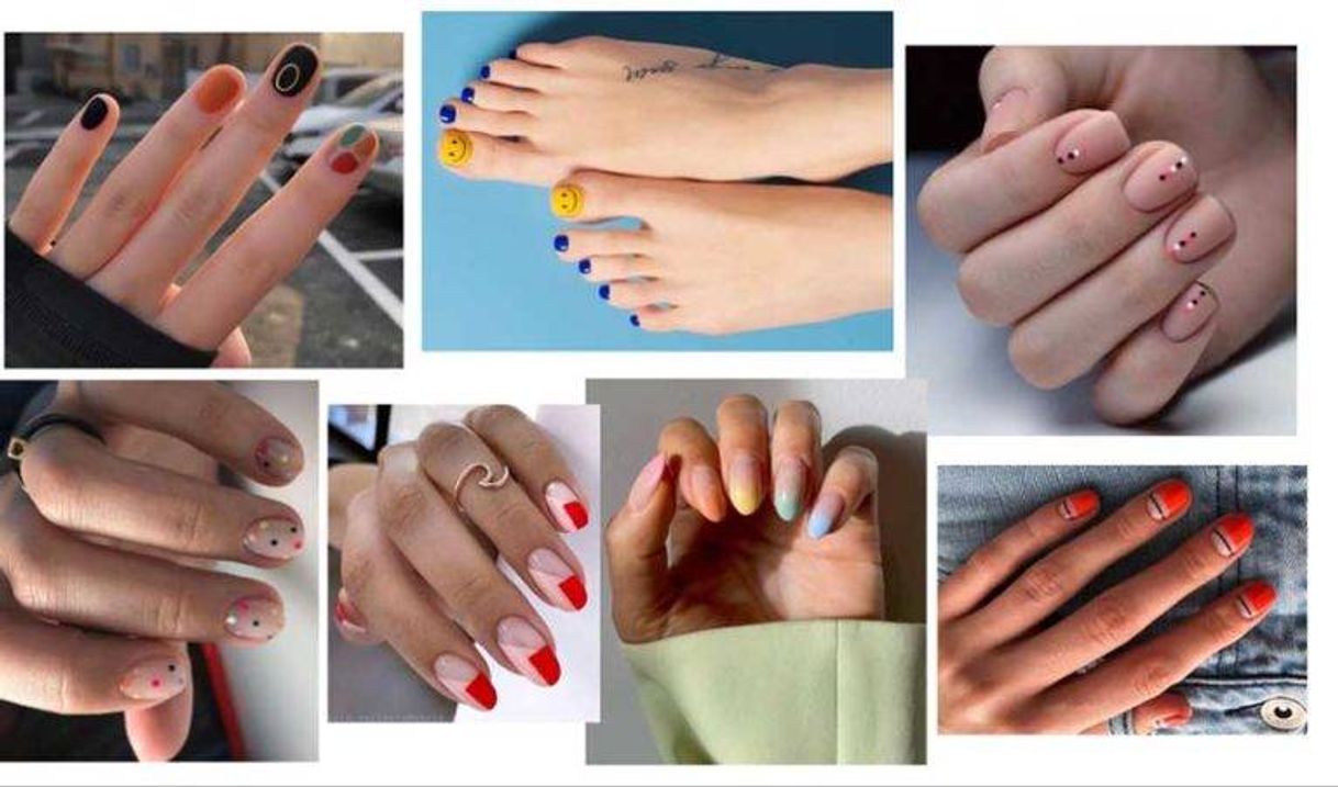 Fashion Vários tipos de unhas