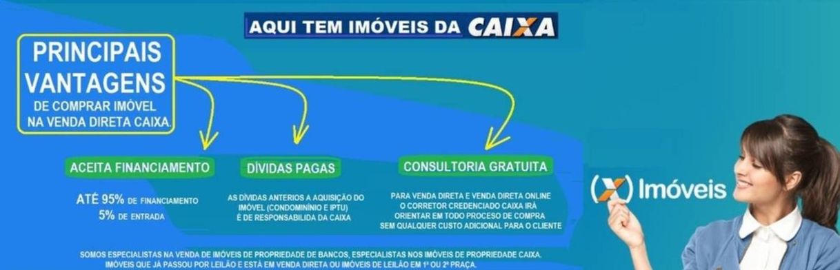 Moda Imoveis da Caixa - 5% de entrada - 95% de financiamento 