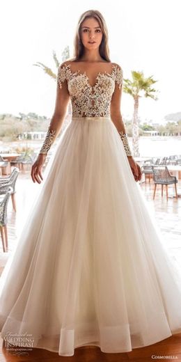 Vestido de noiva elegante 