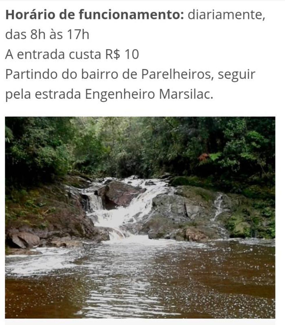 Lugares Cachoeira do Sagui