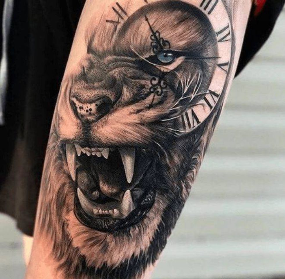 Fashion Tatuagem Leão