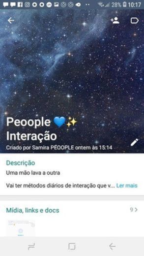 Grupo de interação do Whatsapp 