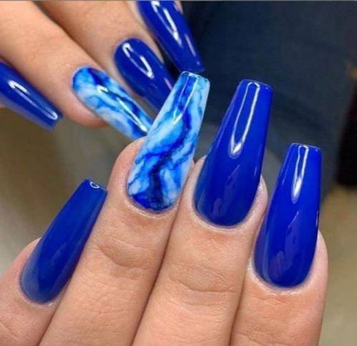 💙Unhas azul💙