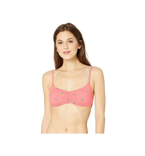 Amazon Essentials - Top de bikini bralette con sujeción ligera para mujer,