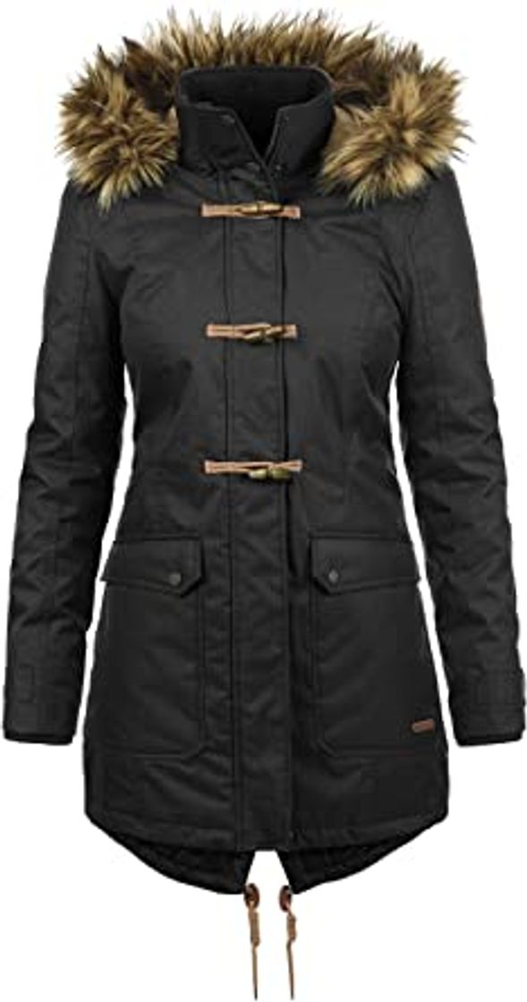 Fashion Desires Brooke Duffle-Coat Abrigo Chaqueta De Invierno para Mujer con Cuello Alto,