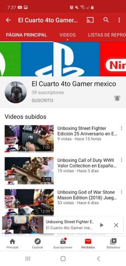El Cuarto 4to. Gamer - Canal Youtube