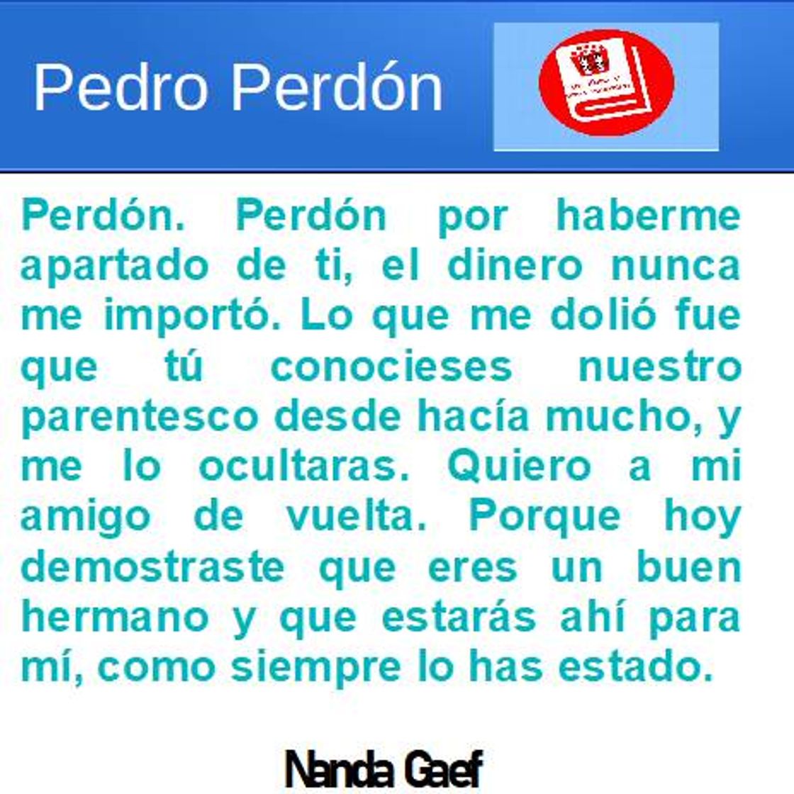 Libro PEDRO - PERDÓN