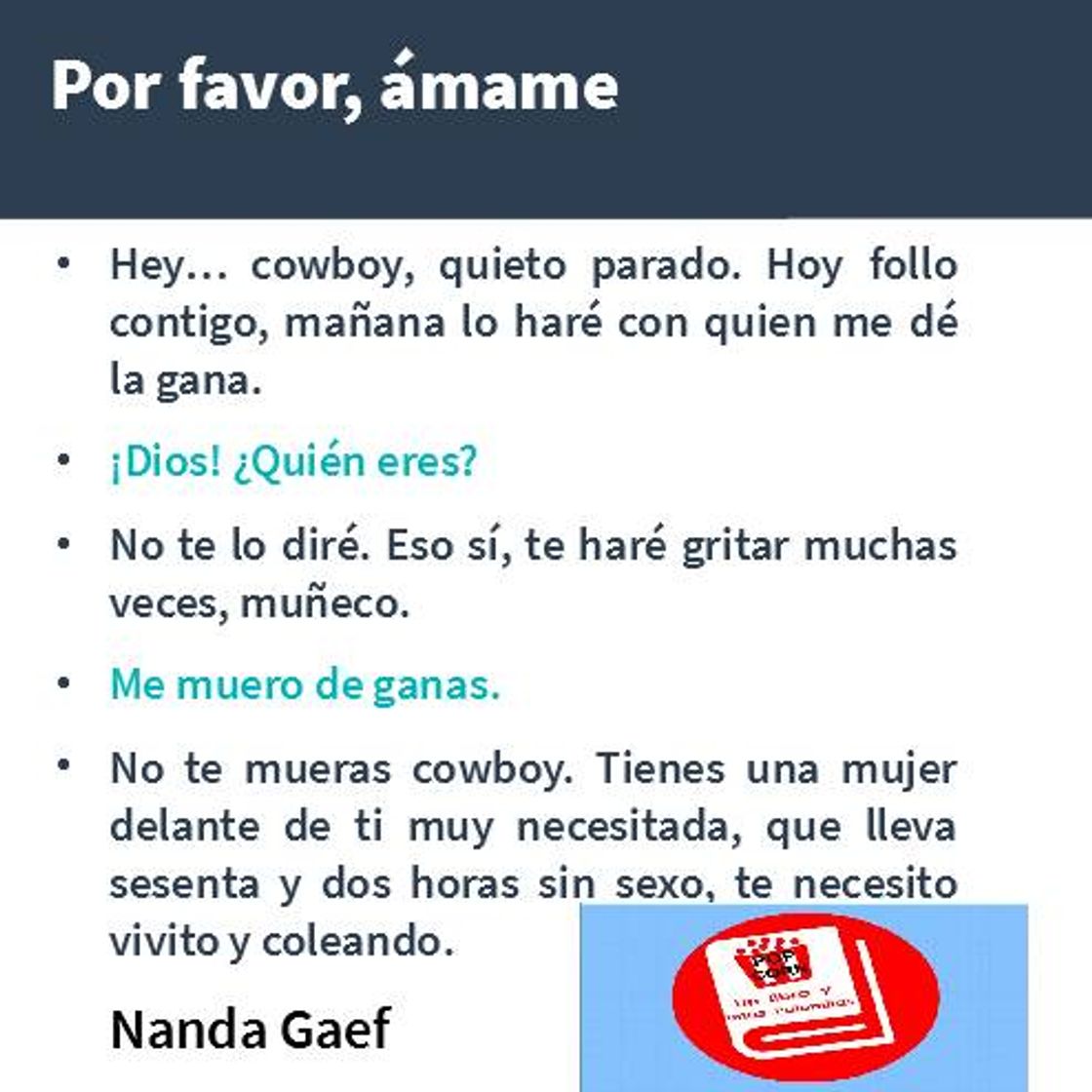 Libro Por Favor, Ámame