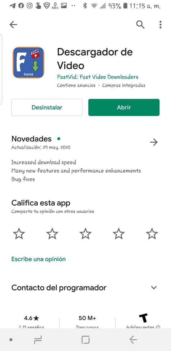 App APP para descargar los vídeos  de facebook de forma facil.